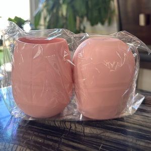 NWT Odeme Set of 2 Silicone Wine Glasses